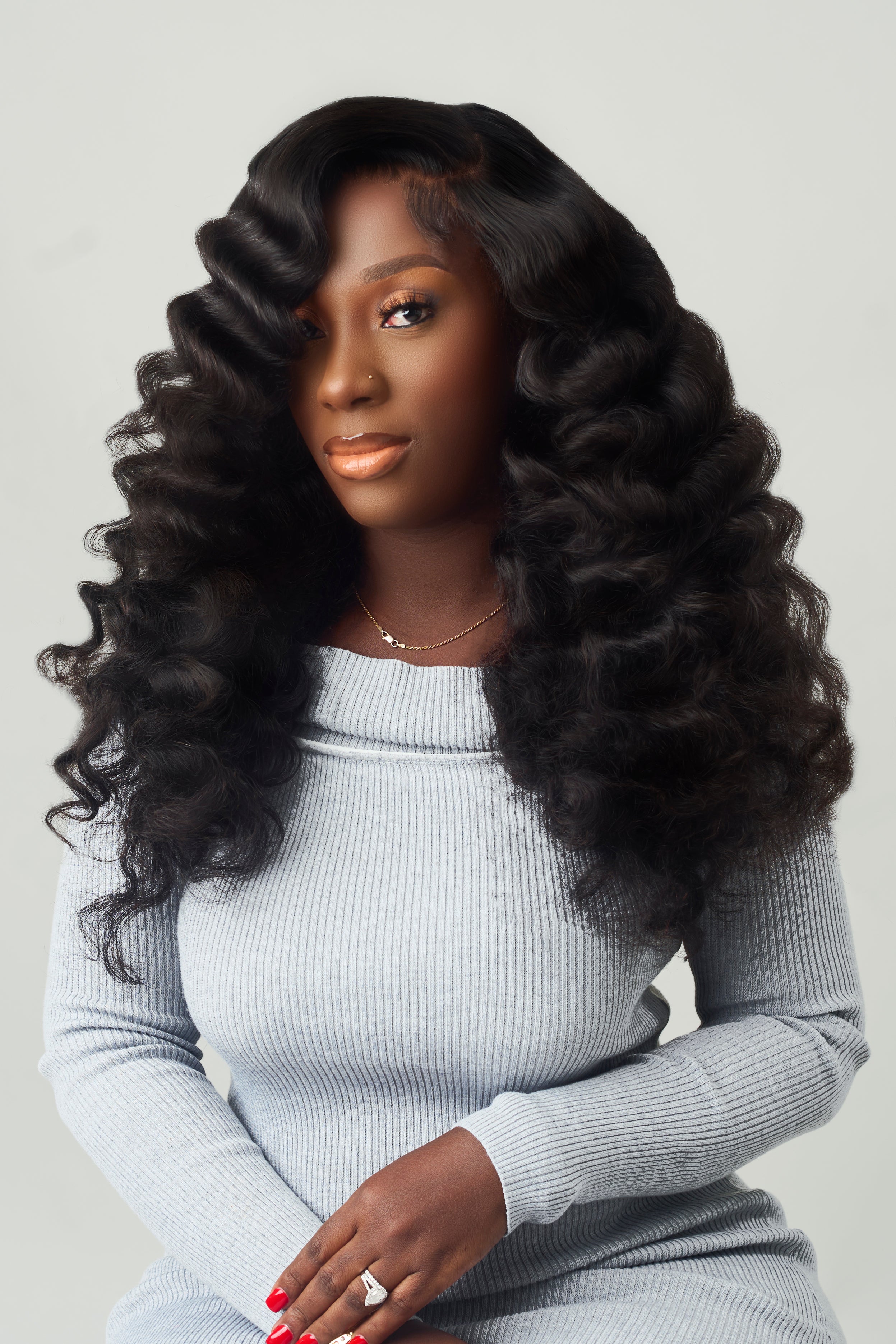 Deep Wave Wand Curls Wig